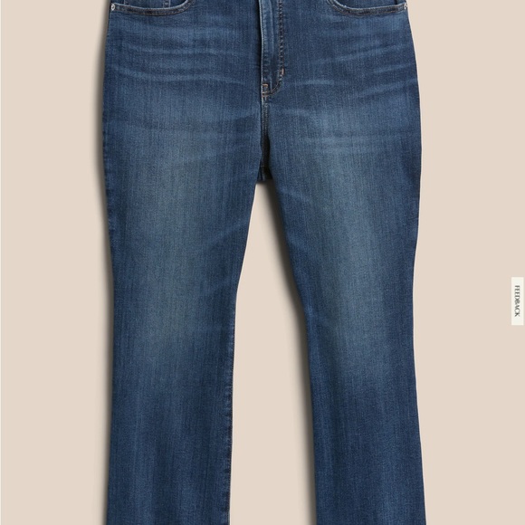 Banana Republic Washwell Curvy cropped boot cut 14 TALL jeans - Picture 3 of 5